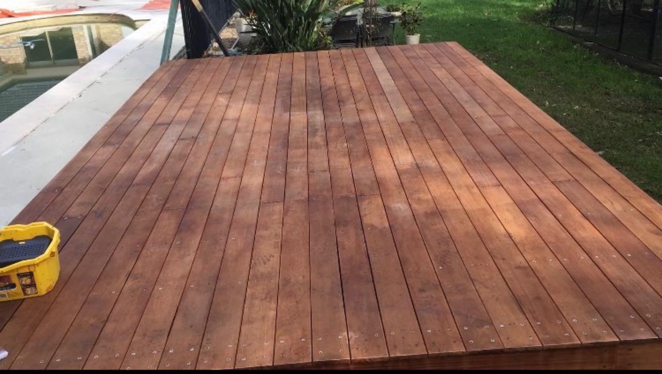 Outdoor area before project completion