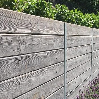 Concrete Sleeper retaining wall construction process